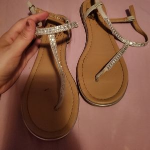 Call it Spring Silver Strap Sandals
